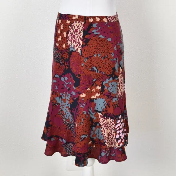Boden Multi-Color Tiered Skirt - 4 - Picture 4 of 7
